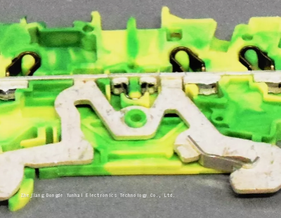 German WAGO Genuine Wanke 2001-1301 Three Wire Rail Mounted Self-locking Spring Terminal Block 1.5mm Square photo-5