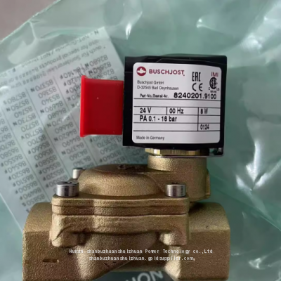 8240201.9100.02400,Buschjost,Solenoid Valve,G1/2 Thread