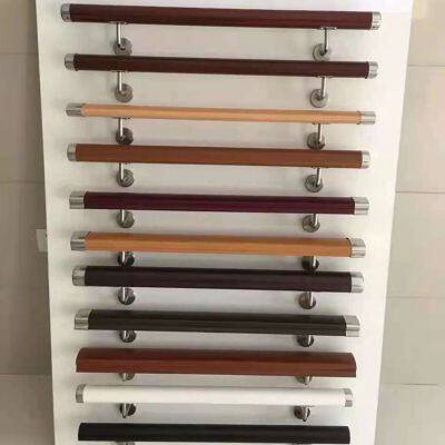 Polymer handrails, stair handrails, PVC handrails, wood grain handrails
