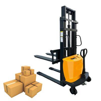 Manual Electric Stacker Truck Lifter Semi Automatic Pallet Hydraulic Forklift