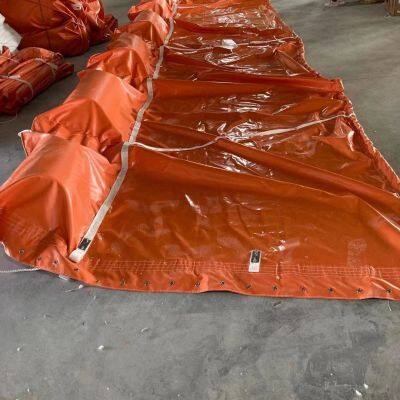 Manufacture Floating PVC Solid Float Oil Spill Containment Boom and Silt Curtain for Emergency Oil Treatment