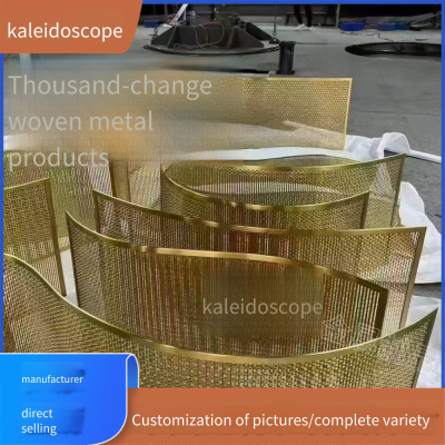 Customized Fine - Textured Woven Protective Mesh, Luxury Mesh Screen Partition, Modern Stainless - Steel Ceiling and Curtain Wall for Hotels photo-4