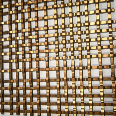 Custom-designed Metal Mesh Grille, SS304 Decorative Corrugated Woven Wire Mesh, Suitable for Furniture Inserts and Wardrobe Panels