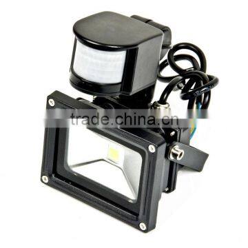 IP66 COB 10W LED flood light with motion detector LED motion sensor flood lights
