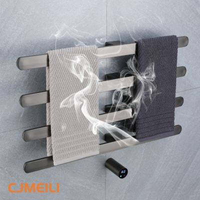 Bathroom Electric Heated Towel Rack, Towel Warmer for Bathroom, Wall Mounted Stainless Steel,4 Colours photo-4