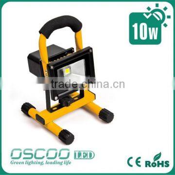 Power Oscoo Manufacturer Hot IP65 Portable Rechargeable 10W LED Flood Light Camping Light Festival Light With Car Charger photo-3