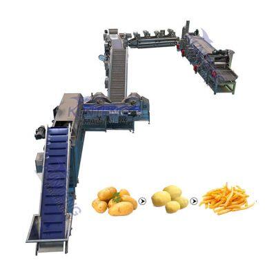 French Fry Frying Production Line Fully Automatic Potato Chip Fried Production Line Equipment