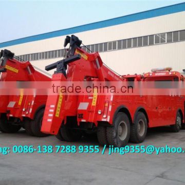 2016 Hot Sale HOWO 8*4 heavy tow truck ,50-60 ton towing road wrecker truck