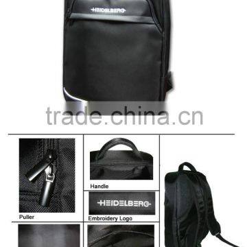 High quality hot sale factory special price Luxuary Business Backpack black color Nylon twill