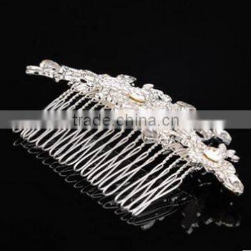 The Bride Wedding Dress Handmade Ornaments Headdress Fashion Exquisite Diamond Crystal Dish Hair Comb photo-3