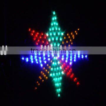 green/red/blue/yellow/Octagonal Starlig/Christmas holiday light