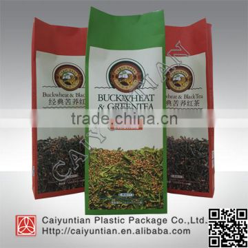 Hot seal plastic tea packaging bags,flat bottom packaging tea bag                        
                                                Quality Choice