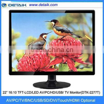 DTK-2256T Factory Supply 22 inch 16:10 TFT LCD TV monitor