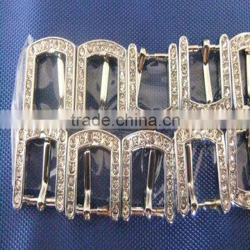 Wholesale Supply of 12mm Diamond Square Buckle Pet Collar Alloy Buckles Upscale Rhinestone Dog Collar Buckle