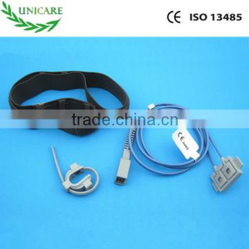 Dual purpose spo2 sensor, neonatal wrap spo2 sensor and forehead spo2 sensor