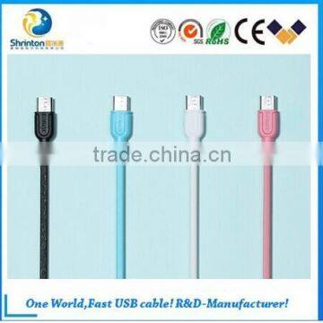 1M popalar Remax usb data cable TPE Copper Core 2.1A Aliens micro usb cable for Smart phone