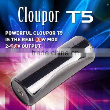 new product 50w mod cloupor t5, variable voltage 3.6V-9.3V best 50w mod cloupor t5