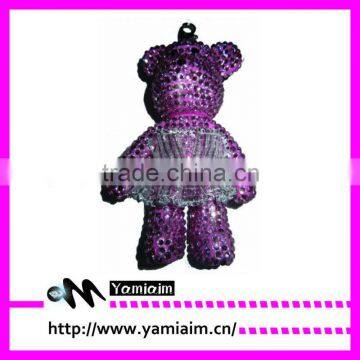 Wholesale cheap bling bear keychain