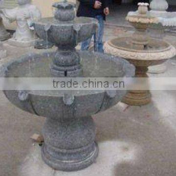 nature granite stone garden water fountain