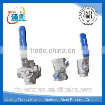 made in china casting stainless steel 1 inch thread ball valve gas