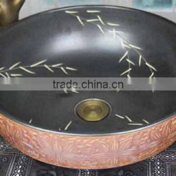 Chinese antique furniture ceramic washing basin