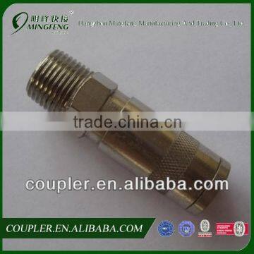 NBR, EPDM BSPT, UNF Thread Hydraulic Pneumatic Air Quick Couplers With Chrome Plated