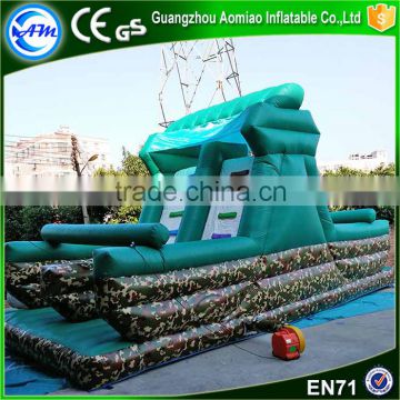 Popular Inflatable adult obstacle course slide inflatable camo for outdoor