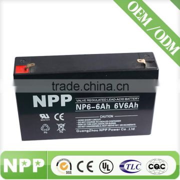 6v6ah AGM battery for UPS