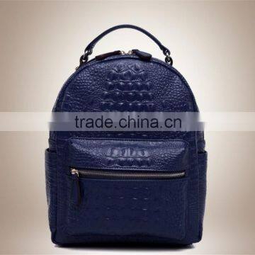 Promotional Popular croc leather backpack,korean fashion bags,wholesale designer backpack