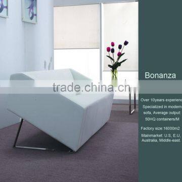 Modern Style Leather Love Seat Sofa 833# 2seat Leather Sofa