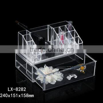 2016 plastic wholesale makeup case storage clear cosmetic organizer                        
                                                Quality Choice