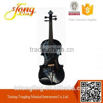 Handmade Student Violin With Flower Design TL-HB1314