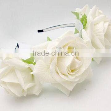 Wholesale top fashion headband with fabric flower H4015