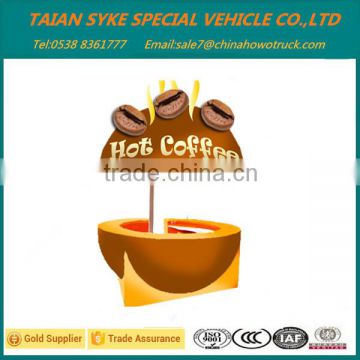 Food cart design to sell coffee bubble tea juice potato kiosk