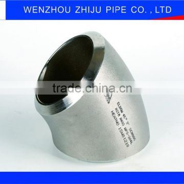 Sanitary 1 1/2 Inch 304 316 Stainless Steel Pipe Fitting Bend 45 Degree Elbow