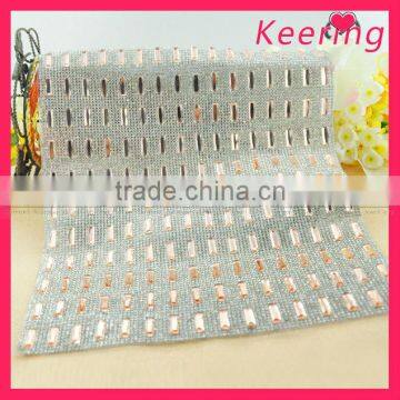 fashion square glass stone rhinestone mesh WRT-001