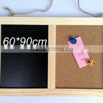 slate blackboard,half black board half cork board