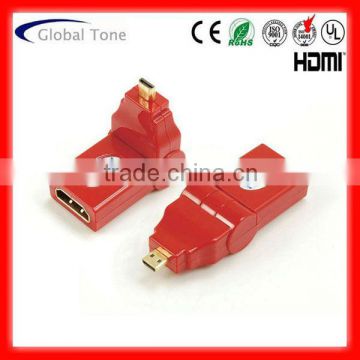 GT3-1301-3 Small HDMI male to HDMI A female adaptor swing type