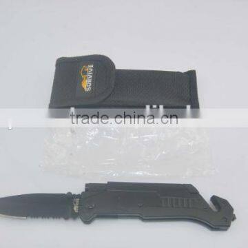 Multi-function Folding Survive Knife with fire starter and led lamp