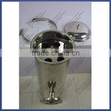 SS304 316 Polished Material 10 20 30 40 Inch Micro Stainless Steel Filter Housing With Pressure Meter photo-6