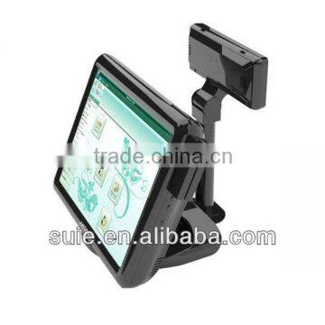 15inch TFT LED touch pos system pos machine with 5wires resistive touch panel