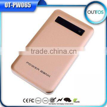 High capacity power bank 8000mah, ultra thin power bank aluminum case