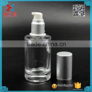 hot selling 2 OZ clear round glass emulsion pump bottle                        
                                                                                Supplier's Choice