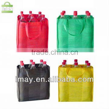 Wholesales 6 bottles non woven wine bag