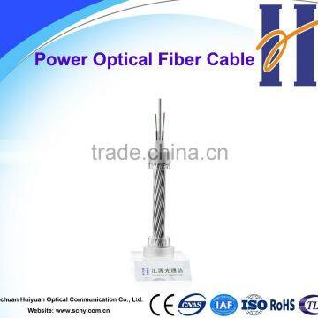 Composite overhead ground wire with optical fiber (OPGW) 48 core fiber optic cable