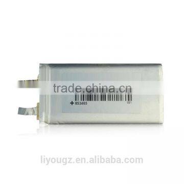 2016 Hight Quality Wholesale Price 3.7V 2200mAh And 750mAh Li-ion Battery Without PCB 853465