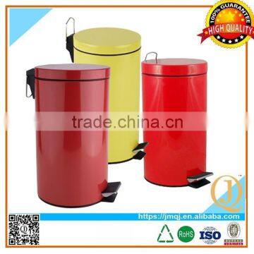 Powder coated rubbish bin painting foot pedal scrap bin waste scrap container bin retail scrap waste container