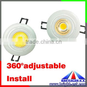 7W COB Down ligth. 360 angle adjustable install.