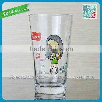 Famous Brand Beverage Pint Glass Cup Cold Juice Drinking Glass Pint Cup Funny Logo Drinking Orange Juice Pint Cup of Glasses photo-2