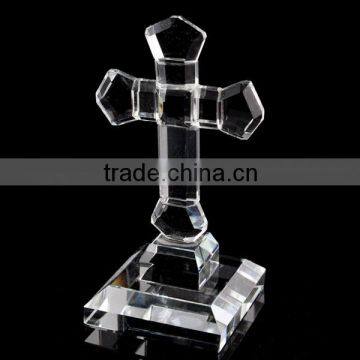 clear crystal cross standing figurines